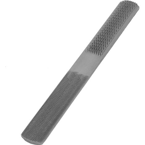 Ortviai Lime à bois 8 pouces en acier allié, 4 faces (demi-circulaire/plate, gros/fine) pour menuiserie et modélisme (1/5)