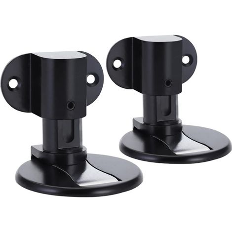 Butée Porte Magnétique au Sol Réglable Invisible – En Brossé Pour Maison & Bureau 2 pcs Alliage De Zinc Noir (1/5)