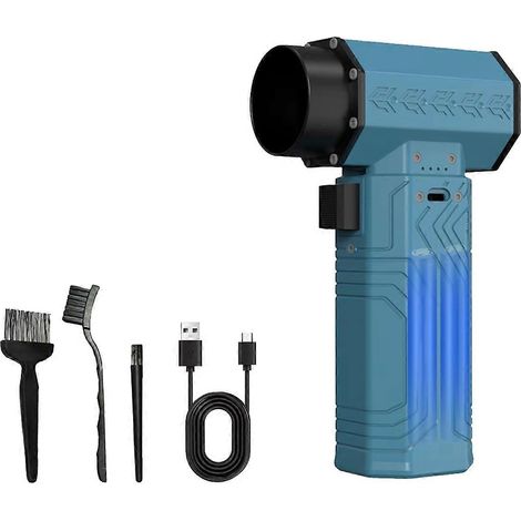 Turbojet-Ventilator, tragbarer Ventilator, leistungsstarker Ventilator für Camping und Grillen, Jet-Turbo-Ventilator mit Tastatur