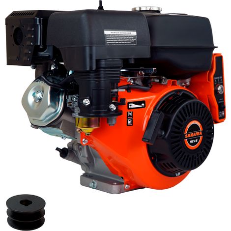 Motor Gasolina 4 Tiempos 270cc 9cv Arranque Eléctrico + Polea 25mm E
