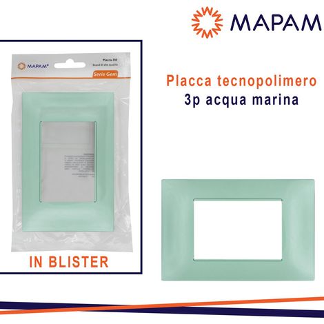 PLACCA 6003-23 3P ACQUA MARINA VMR-PLN T2 GEM IN BLISTER