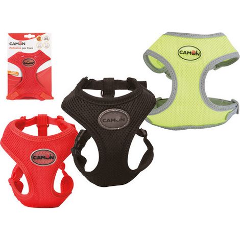 Arnés Camon Mesh rojo XS – Doble ajuste – Comodidad y transpirabilidad para perros pequeños