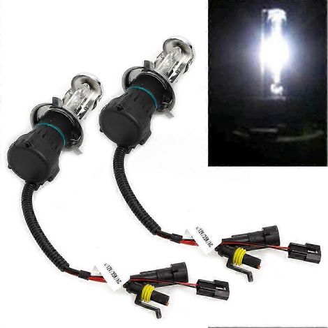 Ampoules xénon HID H4 35 W 6000 K, 2 pièces - feux de croisement et route de voiture