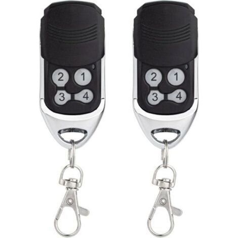 Télécommande ouvre-porte garage compatible DITEC GOL4/BIXLG4/BIXLP2/BIXLS2 (code tournant 433 MHz), lot 2 pièces (1/5)