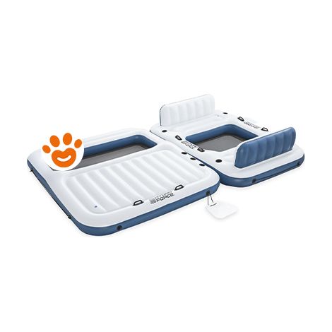 Bestway Isola Galleggiante 3 in 1 Bloc Party (268x234x30cm) Art. 43964 - Confezione 1 Pezzo - Gonfiabili