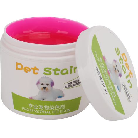 Teinture pour Chien Rose Sakura 100g - Colorant Semi-Permanent Lumineux, Design à Large Ouverture, Sans Danger pour les Poils d'Animaux (1/5)