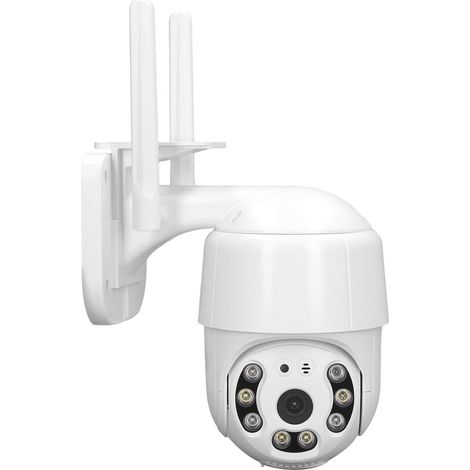 Caméra de Surveillance WiFi Extérieure 1080P HD, Angle Réglable, Étanche, Vision Nocturne, Interphone Bidirectionnel, Caméra IP CCTV pour Protection Domicile (1/5)