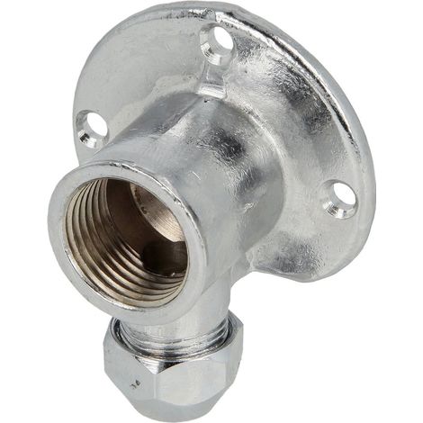 Rondelle murale chromée 1/2’’ FF x 10 mm, chromé
