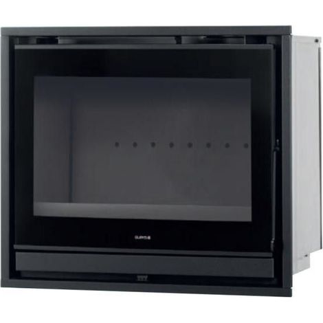 Supra – Insert cheminée à bois étanche 10kW – Acier – Pour chauffage quotidien jusqu'à 200m² – Système vitre propre – Compartiment cendrier accessible