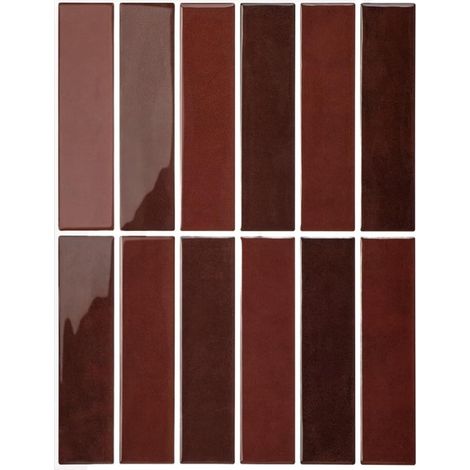 Lot de 5 Autocollants Muraux Style Vintage - Décorations 3D Premium Autoadhésives et Imperméables pour Cuisine et Salle de Bain, Relooking Crédence Facile