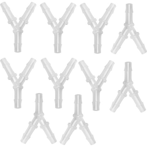 10 Connecteur,Plastique,Y-Type,Raccords,Tuyau,Aquarium (1/5)