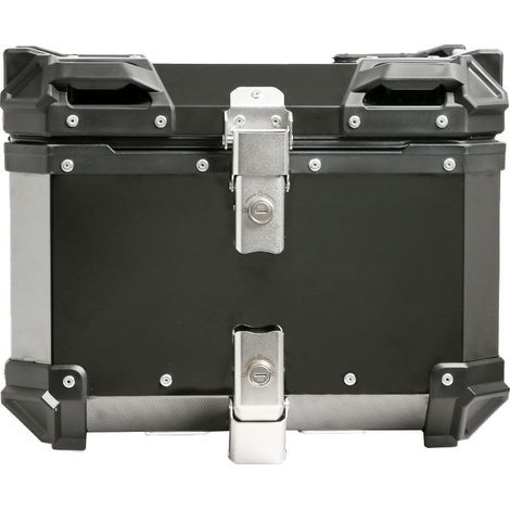 45-Liter-Motorradkoffer mit schwarzer Spiegeloberfläche, zusätzliche Gepäckbox, Heckbox für Elektroroller (1/4)