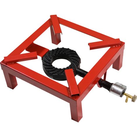 cuisiniA re A gaz 40x40 cm en acier rouge avec brAleur pour camping A la maison