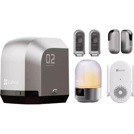 Ezviz HG2 600 PRO – Motor inteligente para puerta corredera con cámara integrada, control remoto y alarma intermitente (1/2)