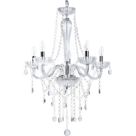 Chandelier LOCONE Crystal Silver