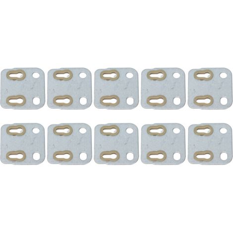 Piastra guida asta di spinta valvola, supporto stelo girevole in 10 pezzi, piastra asta di spinta valvola in ferro e plastica, facile da installare, stabile per motore