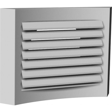 Terminal métallique plafond de diffusion/extraction, finition alu blanc D 80 mm S&P (UNELVENT) 852129