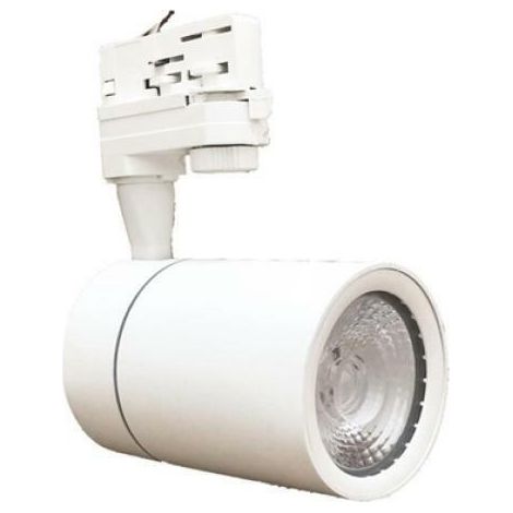Faretto led nero a binario 30w trifase faro super compatto cob 3000k (1/3)