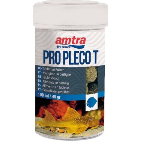 Set 6 pezzi Amtra Pro Pleco Tabs 100ml: Set 6 pezzi Amtra Pro Pleco Tabs Mangime in tavolette a base di lignina e minerali ideali per Loricaridi d’acqua dolce