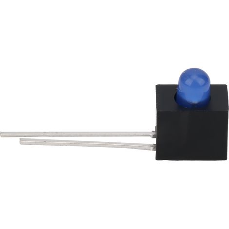 Douille de lampe LED monotrou de 3 mm, douille de lampe monotrou avec lumières LED rouges, jaunes, vertes et bleues, pattes incurvées à 90 degrés, incluant une lumière bleue. (1/5)