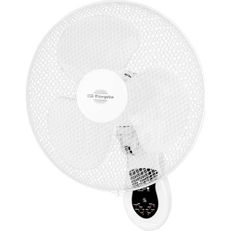 Orbegozo ventilador de pared WF 0242, 3 velocidades, cabezal oscilante multiorientable fijo u oscilante, mando a distancia, 40 W
