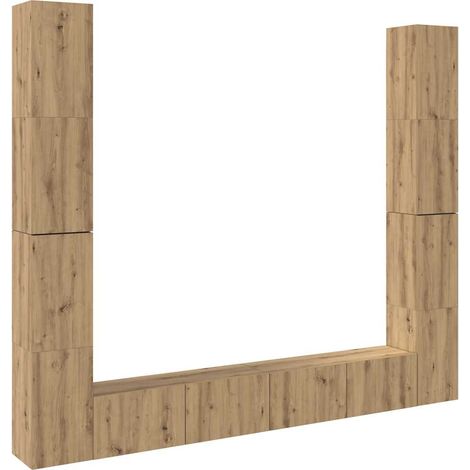 Maison Exclusive - Muebles de TV de pared 6 uds madera ingeniería (1/5)