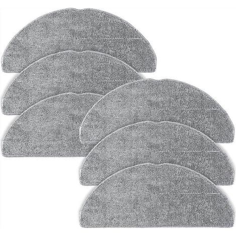 Lot de 6 lingettes de nettoyage en microfibre pour aspirateur robot Roborock Q7 M5 / Q7 M5+ / Q7 L5 / Q7 L5+, lingettes de nettoyage réutilisables (1/5)