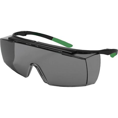 uvex super f OTG 9169543 Occhiali di protezione Nero, Verde EN 166-1, EN 169 DIN 166-1, DIN 169