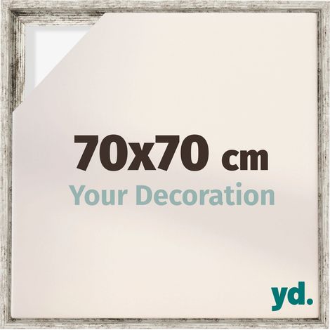 Your Decoration - Cadre flottant - Blanc Vintage - Cadre en caisse américaine pour toile sur chassis - MDF - Lyon (1/5)