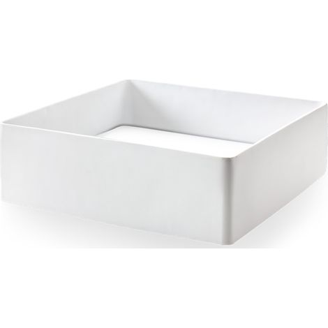 Lavabo bagno da appoggio in resina con piatto copri (1/3)