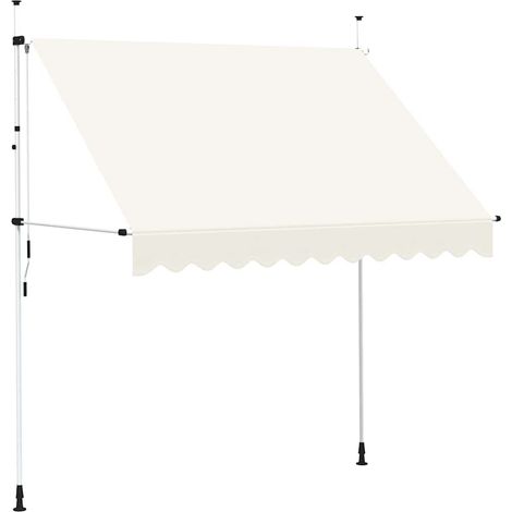 Maison Exclusive - Tenda da Sole Retrattile Manuale 250 cm Crema