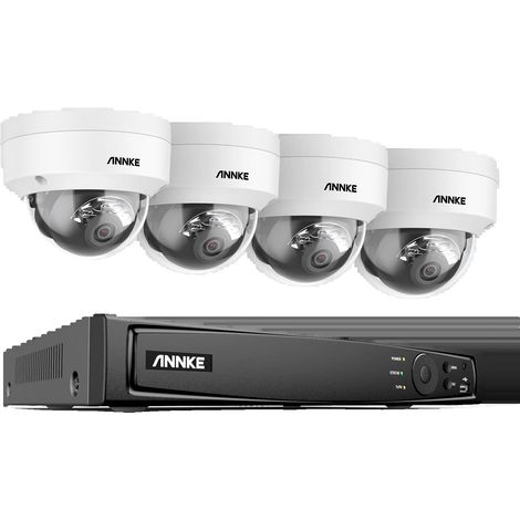 Système de Caméra de Sécurité, Résolution 8MP, Technologie POE, 8CH NVR 4Pcs Caméra-a, Aucun-a (1/2)