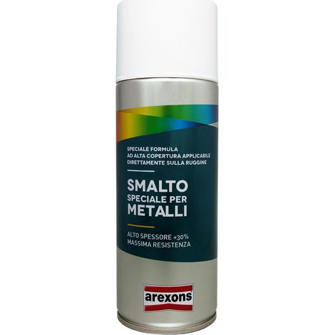 Smalto Speciale per Metalli 400 ml AREXONS - Bianco Grigio RAL9002 (1/4)