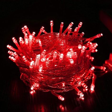 Guirlandes Lumineuses, 30M 300 Guirlandes Lumineuses Intérieur Extérieur, Lumières de Noël rouge, 8 Modes Fairy Lights Étanches pour Décorations (1/5)