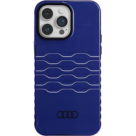 Audi IML MagSafe Hülle für iPhone 14 Pro Max 6,7 Zoll, blau/marineblau, Hartschalenetui AU-IMLMIP14PM-A6/D3-BE (1/5)