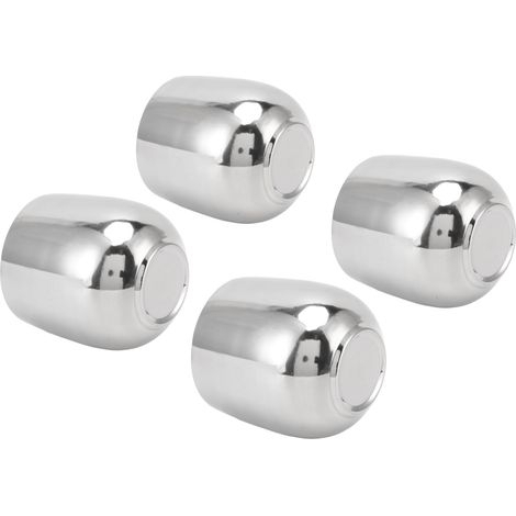 Lot de 4 tasses à café en acier inoxydable à double paroi isolante, anti-brûlure, forme incurvée, 200 ml (1/5)