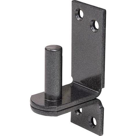 Gond sur plaque DURAVIS® ⌀ 13 mm, crochet DII, matériau : Acier, bleu zingué, surface : noir-diamant