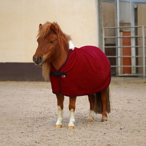 EQuest Dralon Pferdedecke speziell für Shettys, bordeaux - 90 cm (1/2)