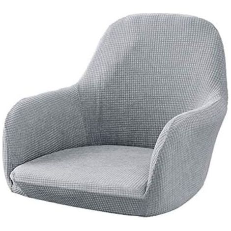 BUNTHAUS Housse de chaise extensible style européen, modèle une pièce, coloris gris argenté, ajustement élégant (1/5)