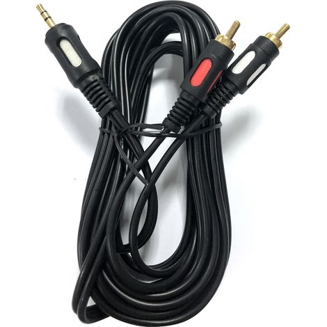 Cavo adattatore da Jack 3,5mm audio stereo a 2 RCA maschio 3m Aigostar (1/3)