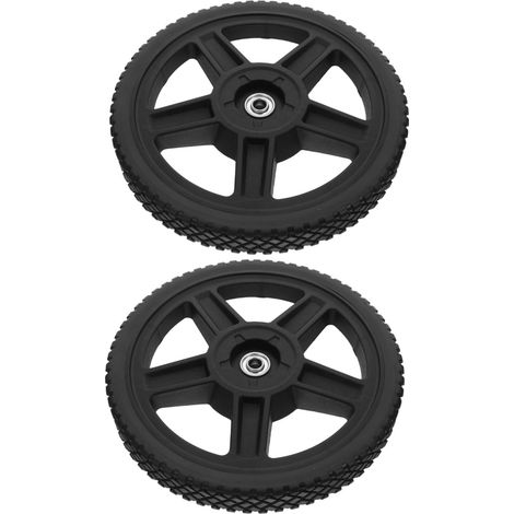 2 Stück Rasenmäher räder aus Verschleißfestem PVC mit