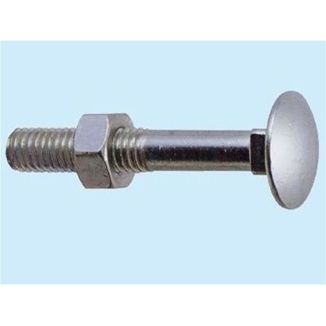Bulloni testa tonda con dado - Misura mm. 10x50 Conf. 100 Pz (1/2)