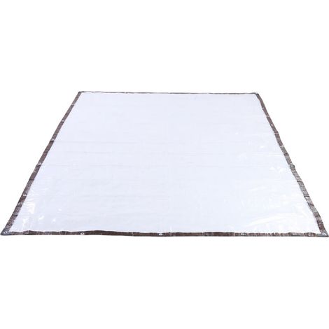 Crezuo 2x3 Meter halbtransparente Winterabdeckung aus PE-Kunststoff für Hühnerställe, isolierend, dick und wasserdicht