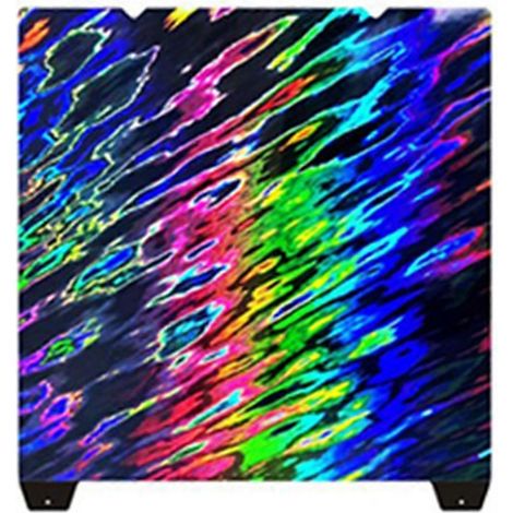 Papier thermique pour plateau d'impression 3D Creality K1 Max, texture lisse, 310 x 315 mm, motif glace et feu. (1/5)