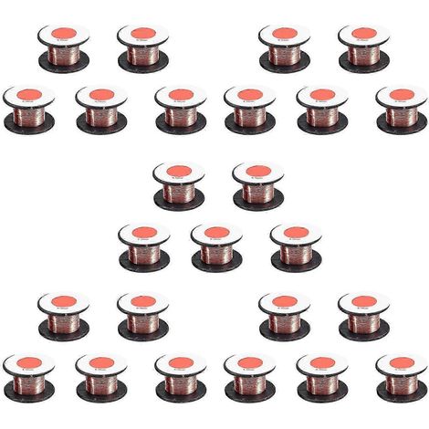 Bobine de 25 bobines de fil de soudure en cuivre émaillé de 0,1 mm de diamètre - JXLGV (1/5)