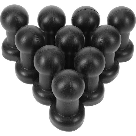 Embouts et Capuchons pour Poteaux de Trampoline, Lot de 10, Plastique Résistant, Fixation Filet de Sécurité pour Usage Extérieur (1/5)