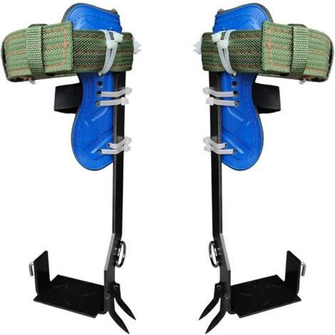 Kit d'escalade d'arbre – 2 pics en acier – Sangles en polyester résistantes – Pour maintien optimal en hauteur (1/5)