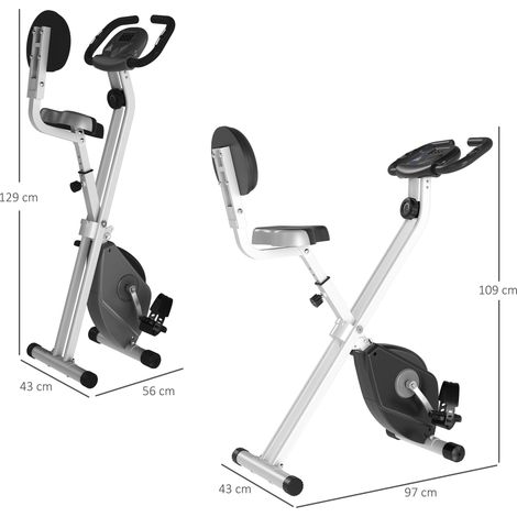 Heimtrainer Fahrradtrainer mit 8 stufig einstellbarem Magnetwiderstand höhenverstellbar Stahl Schwarz+Grau (1/5)