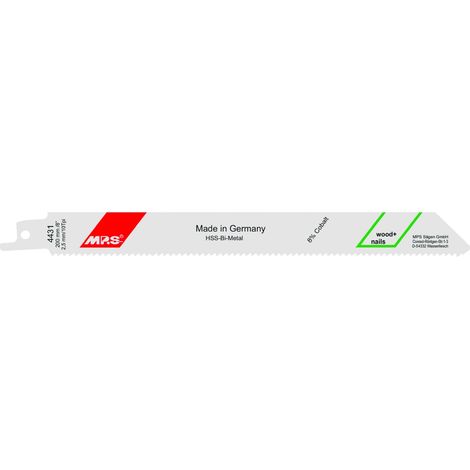 Hoja sierra sable MPS 4431, pack de 5 uds, compatible con diversas sierras eléctricas.