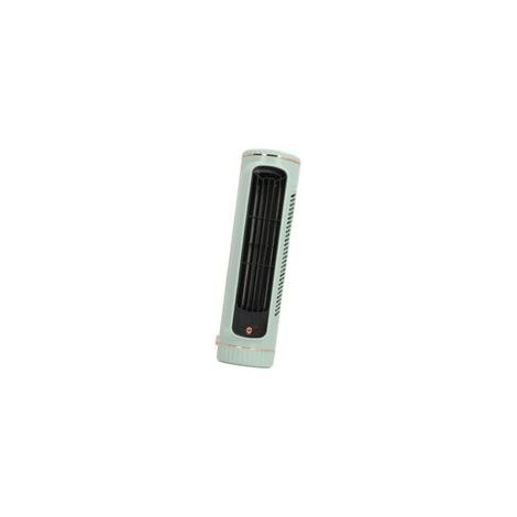 Ventilador de escritorio silencioso, recargable y sin aspas con 3 velocidades, compacto (26,67 cm), para uso interior y exterior, batería de 1200 mAh.